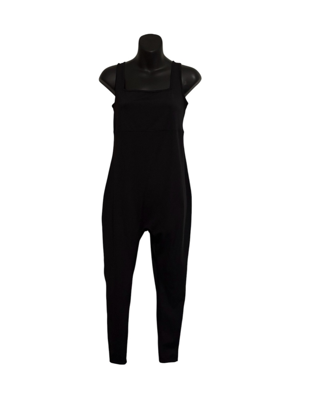 Ingrid & Isabel Black Sleeveless Long Knit Active Maternity Unitard size Small